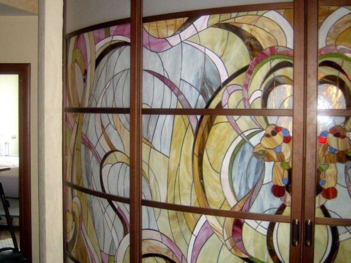 Пленочный витраж Decra led