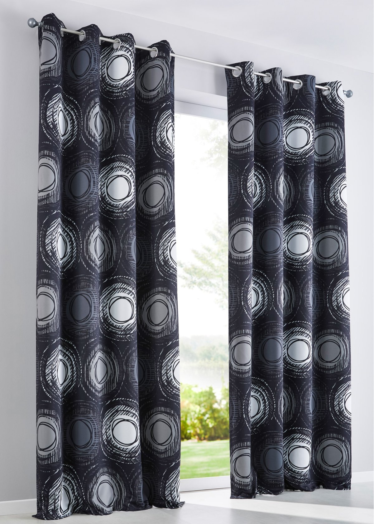 Шторы с кругами