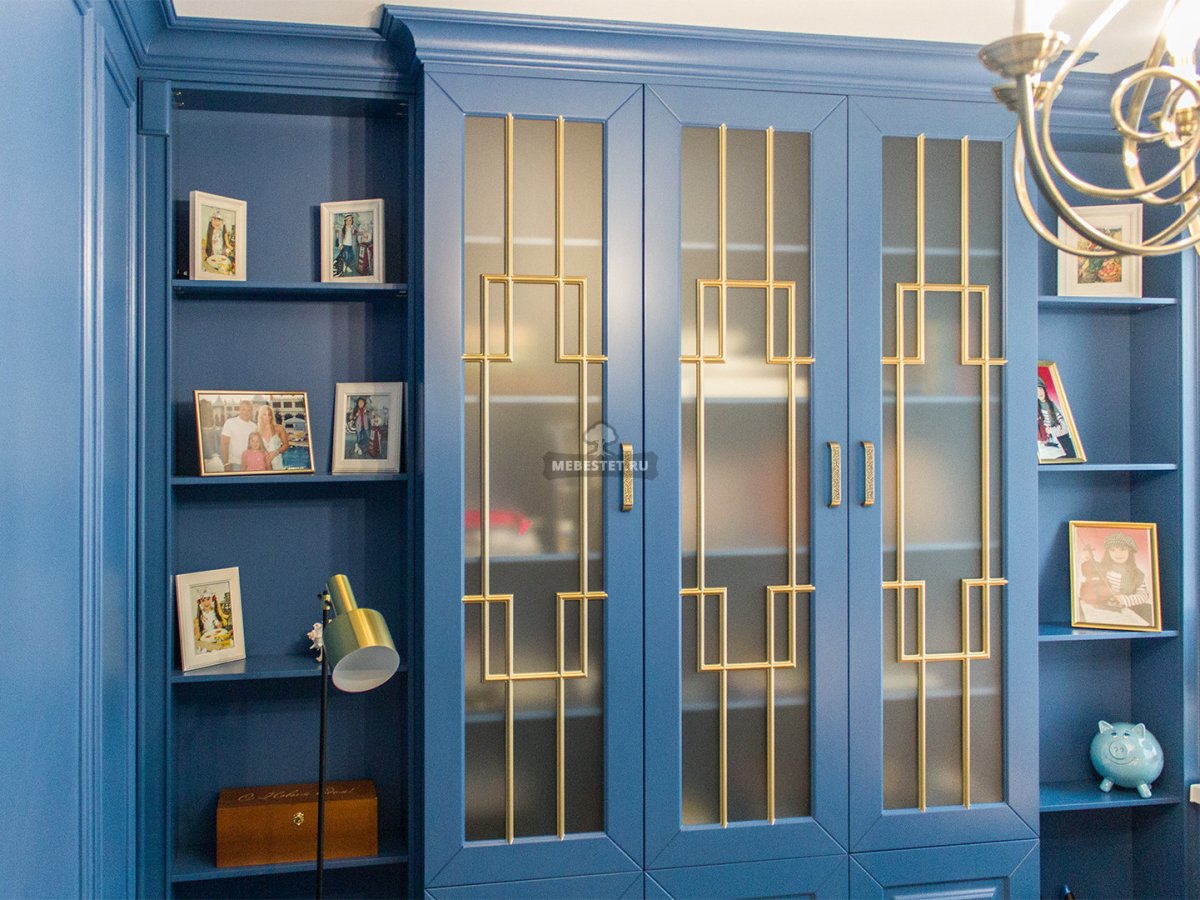 Шкаф купе синий