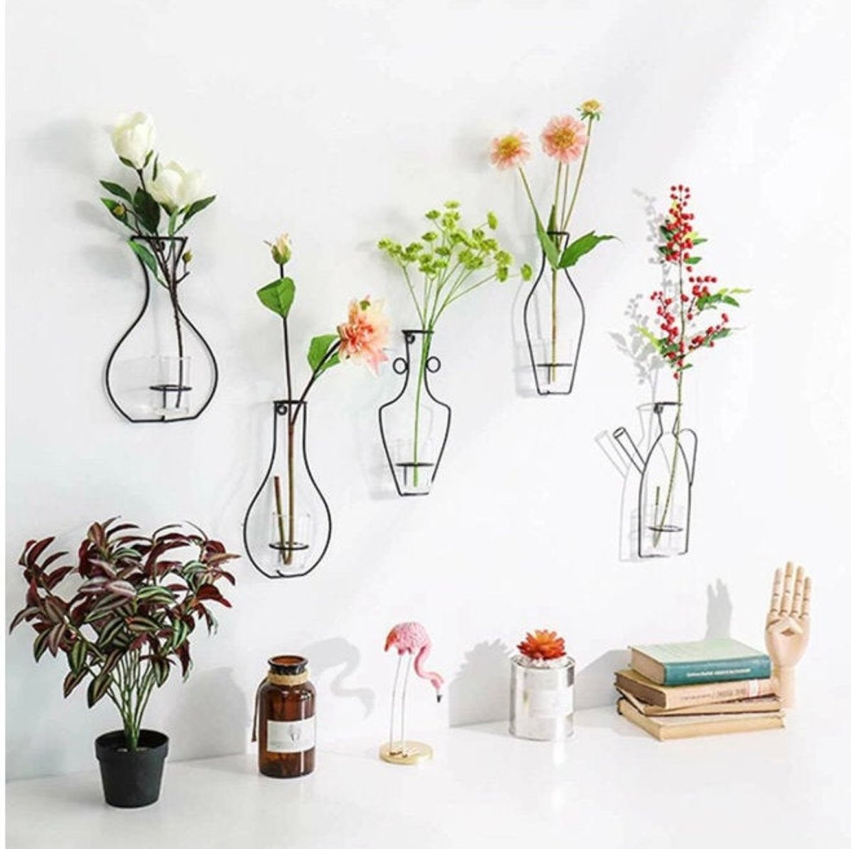 Nordal Ring Vase Burgundy