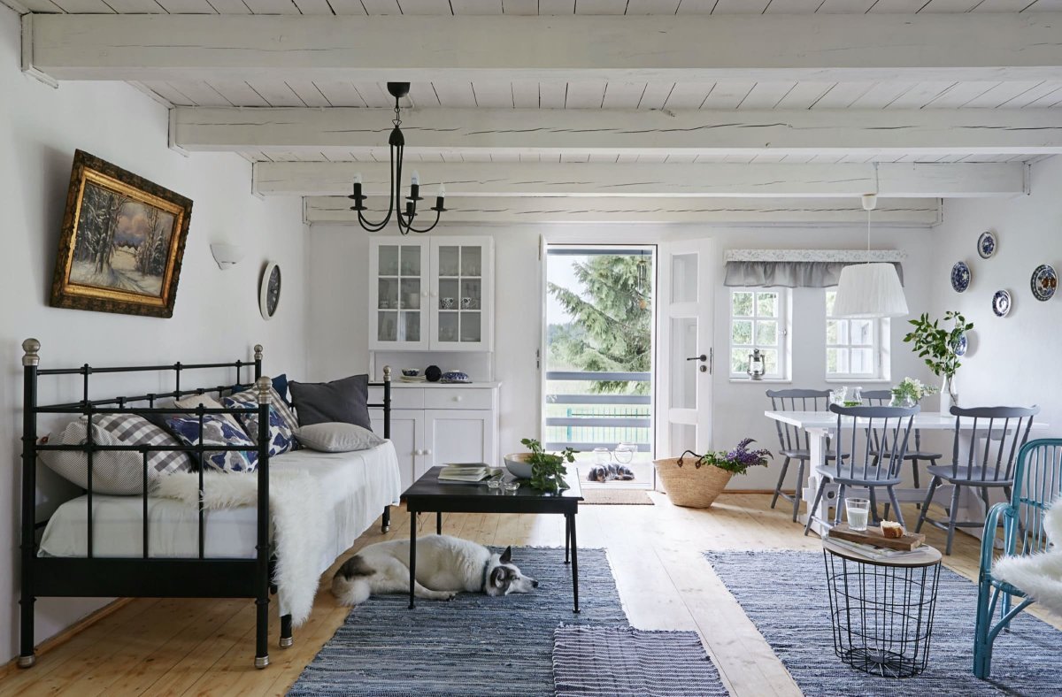 Кухня-гостиная Сканди Кантри