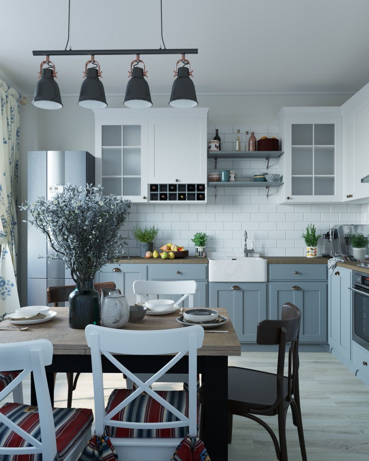 Кухни в стиле шебби Шик и Прованс