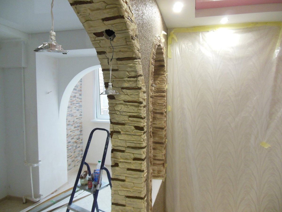 Арка из декоративной штукатурки