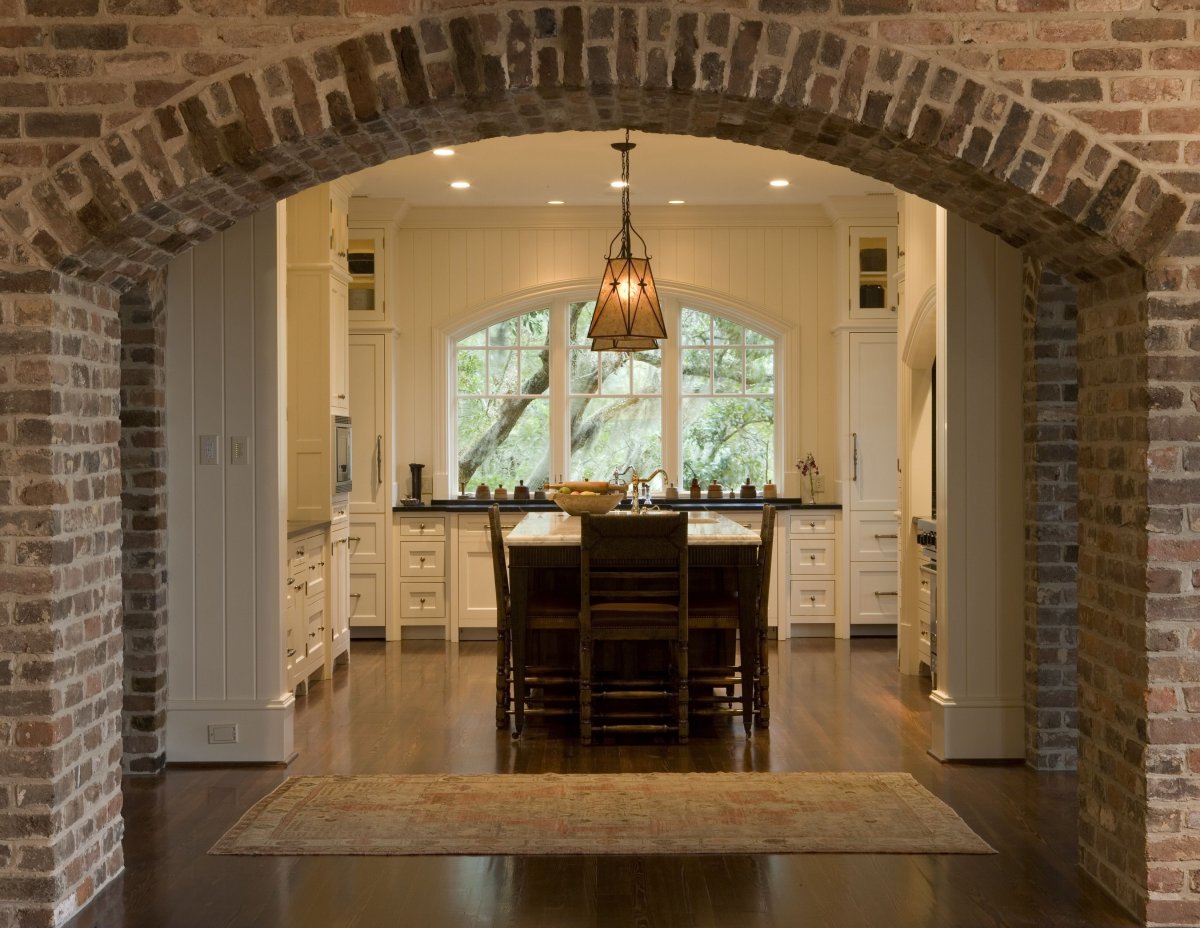 Барная арка кирпич в интерьере