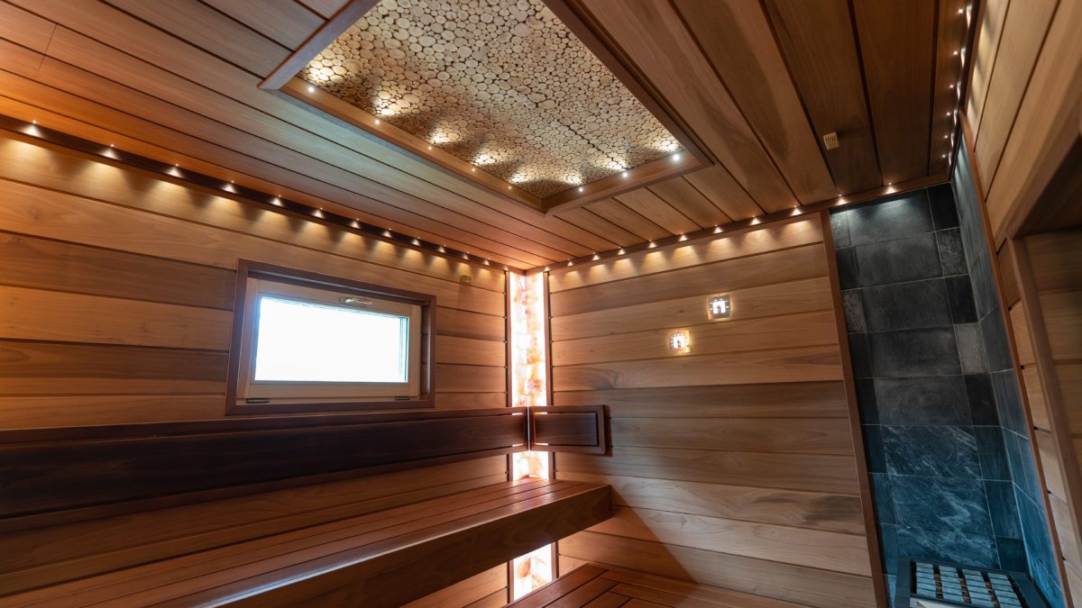 Отделка сауны премиум