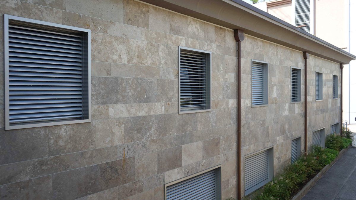 Травертин фасад Узбекистан Самарканд