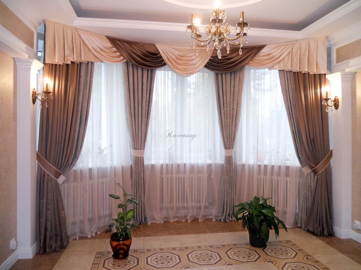 Шторы на угловое окно
