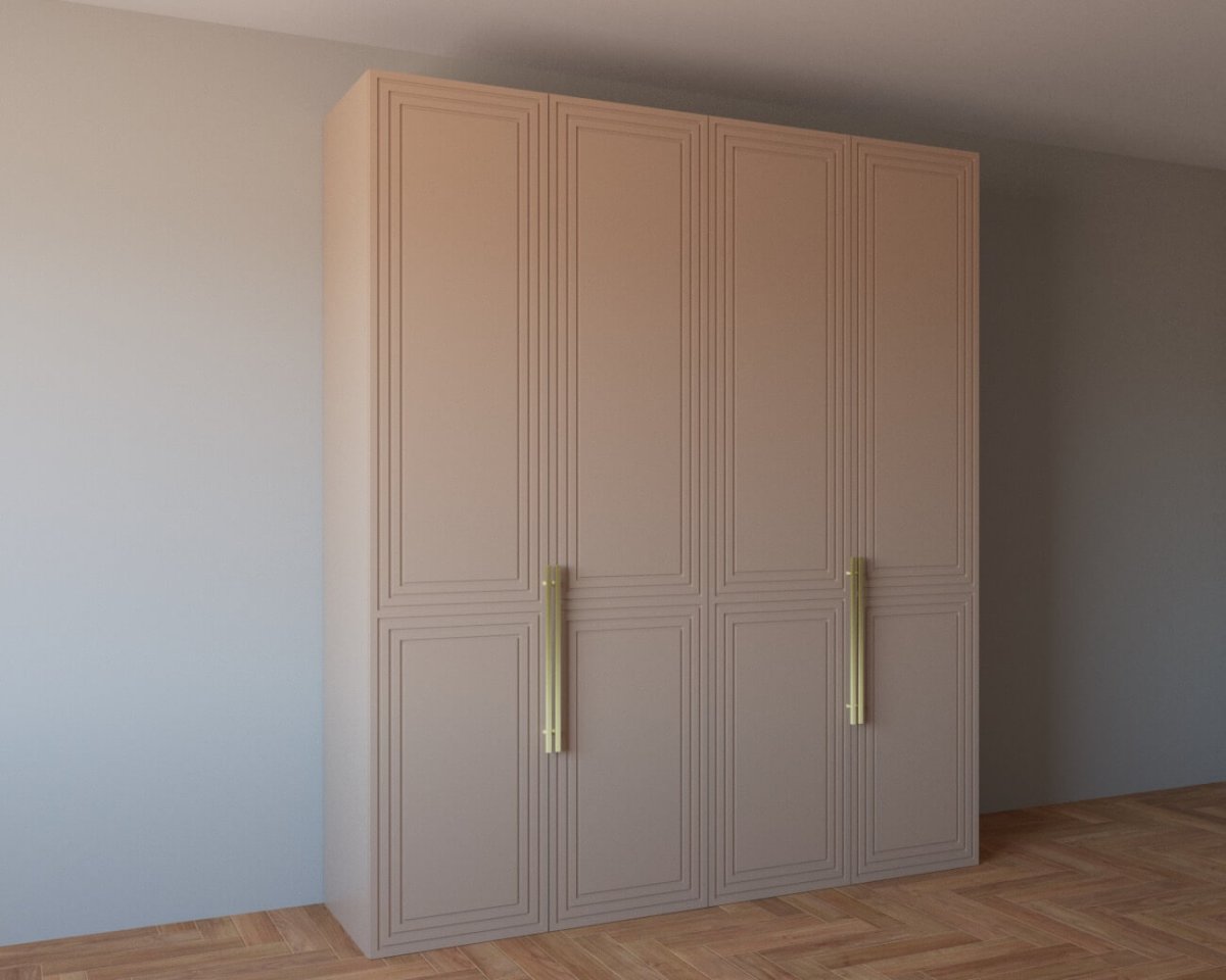 Шкаф МДФ С фрезеровкой Квадро