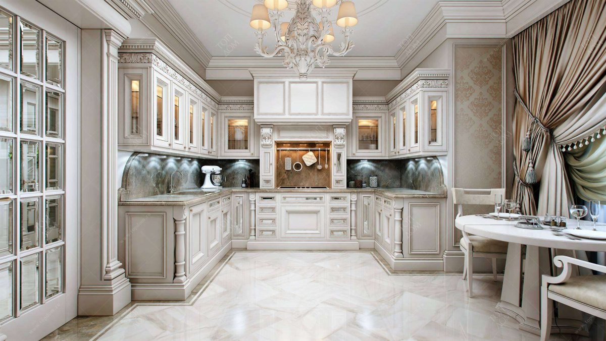 Современная классика в интерьере кухни