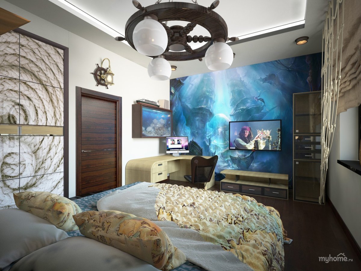 Люстра в детскую комнату мальчику