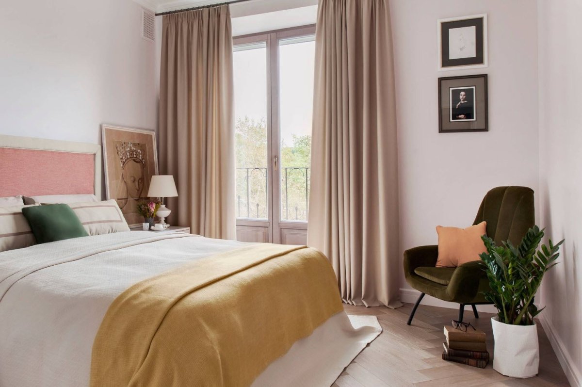 Красивые шторы в спальню