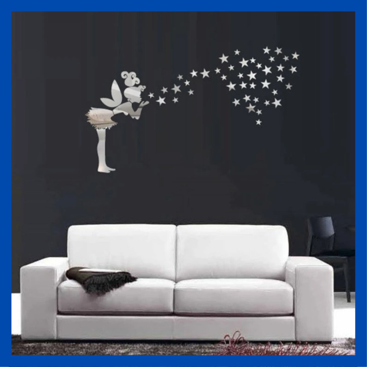 Зеркальные наклейки для интерьера