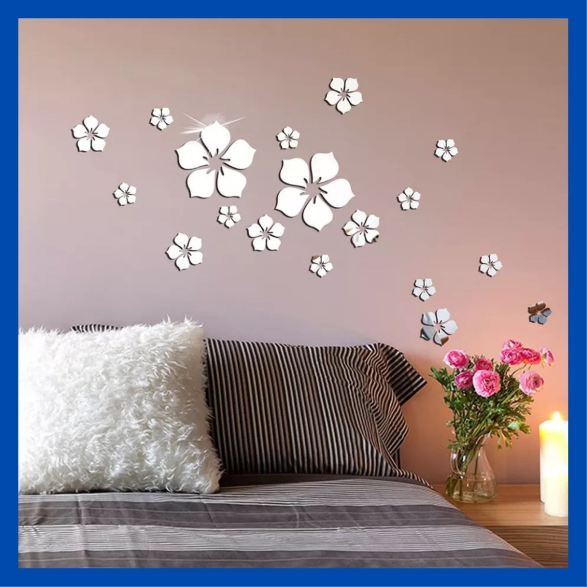 Зеркальные наклейки для интерьера