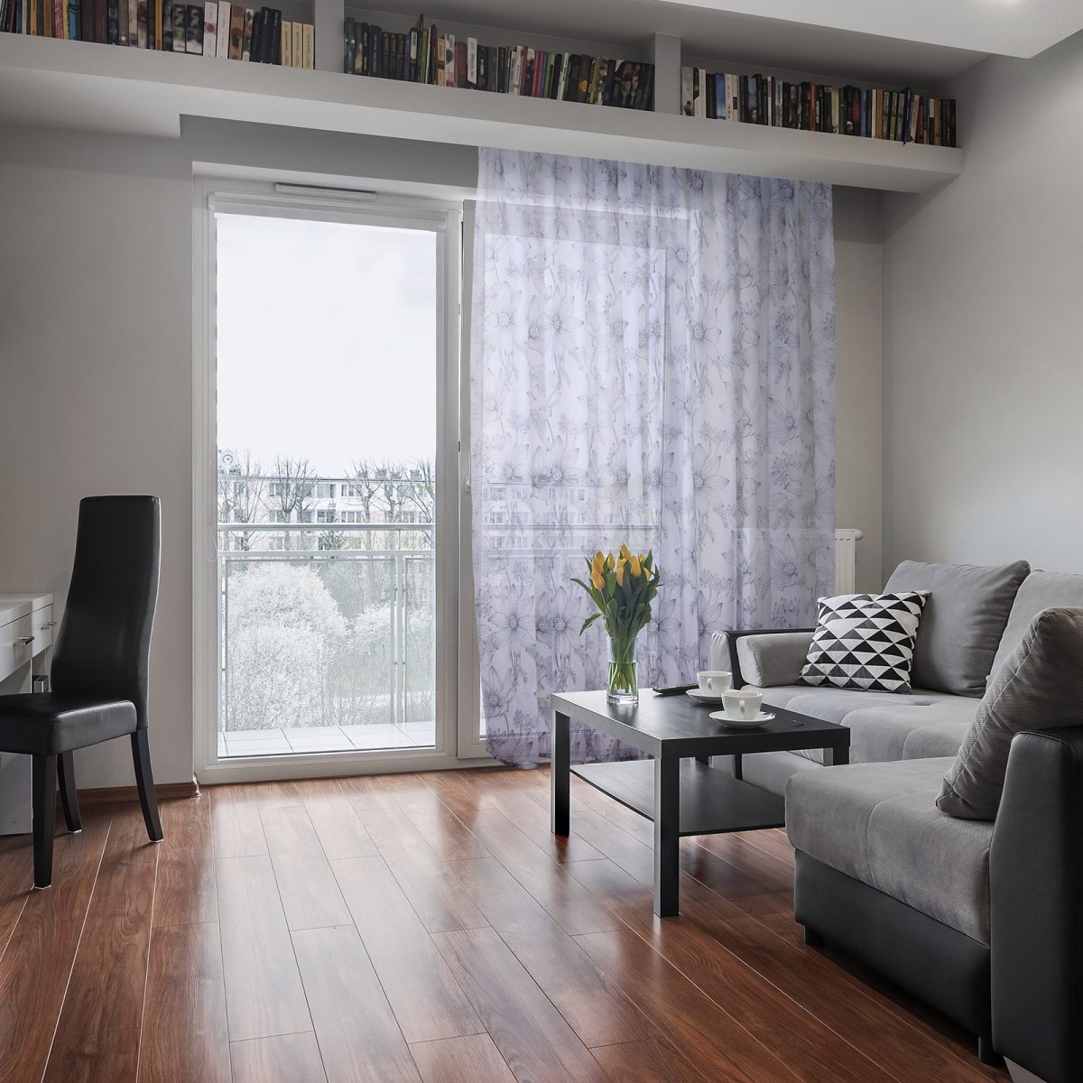 Тюль в гостиную в современном