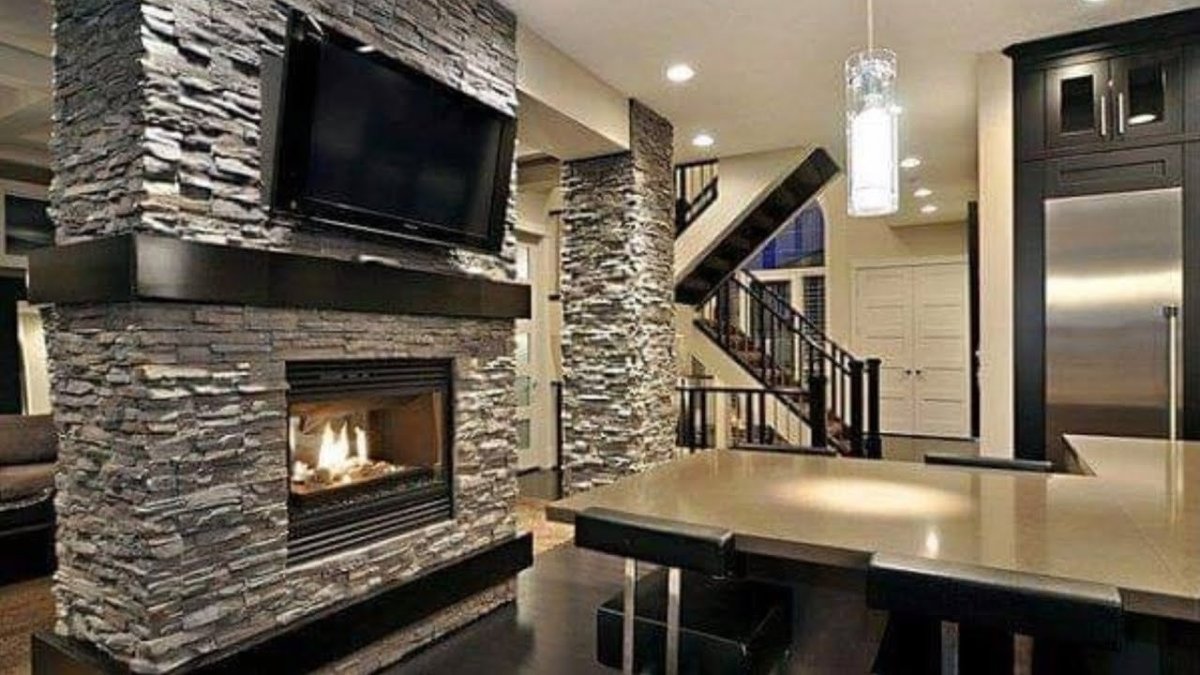 Отделка камнем в интерьере