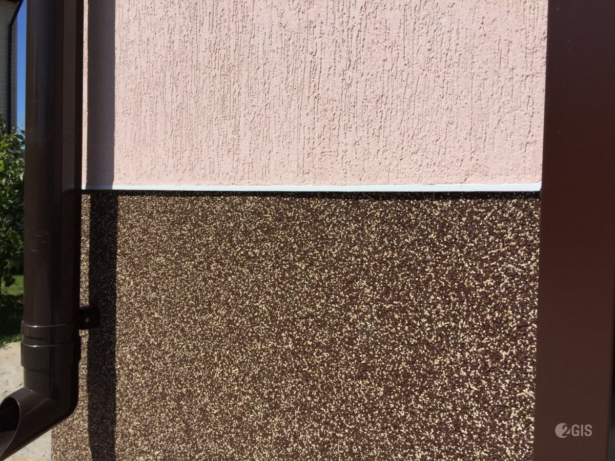 Камешковая штукатурка для цоколя