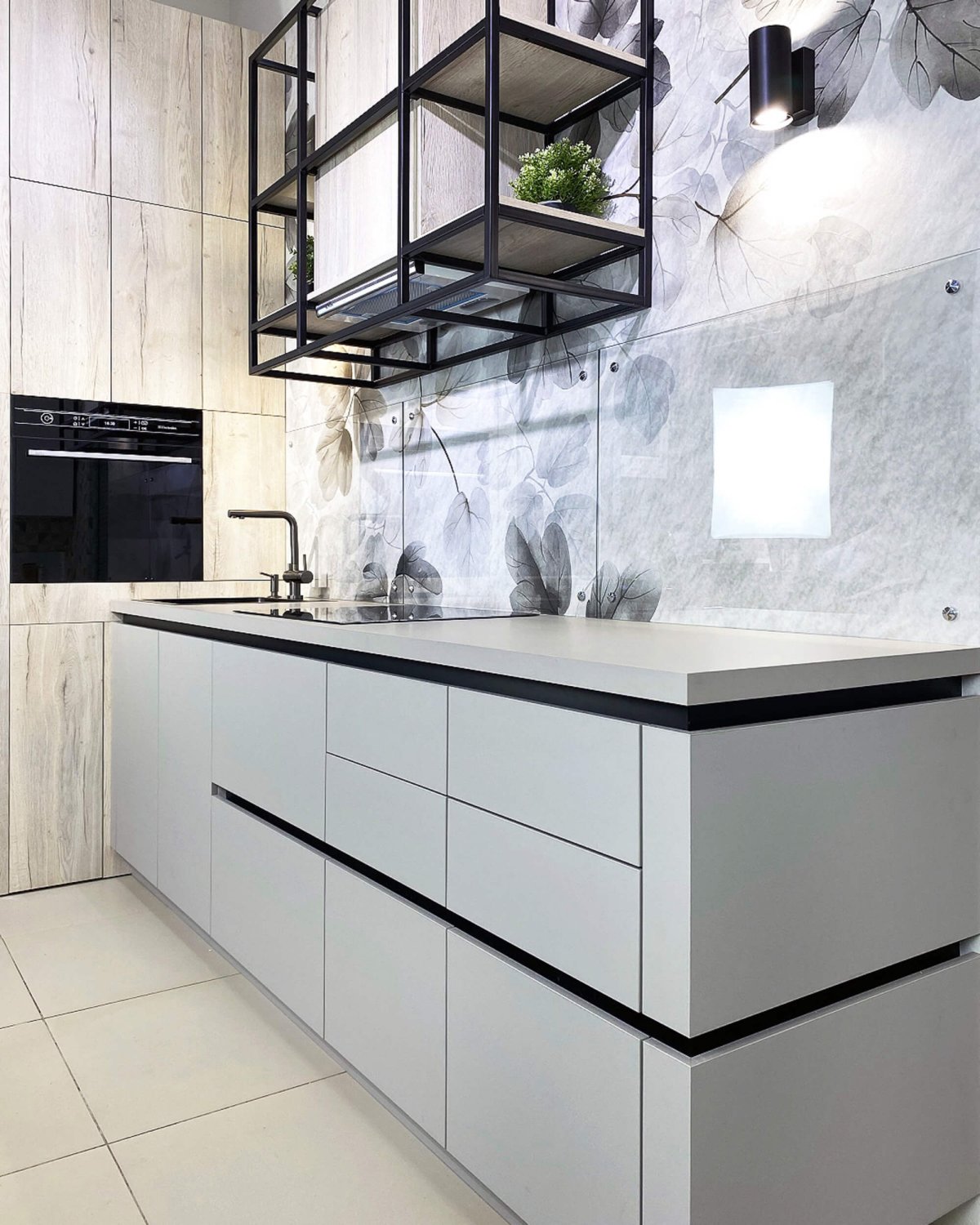 Кухни Alno шпон ореха