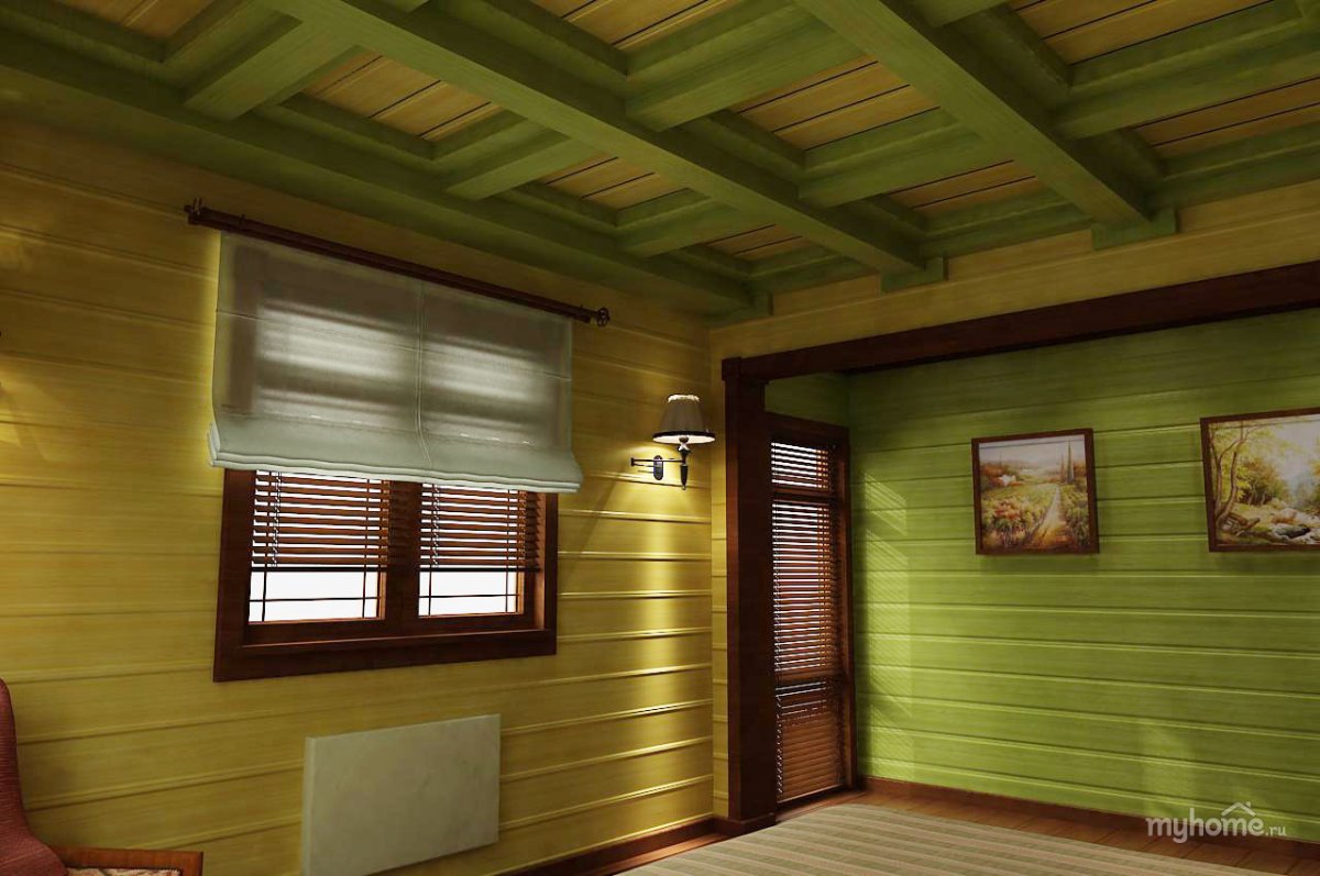 Отделка балкона вагонкой