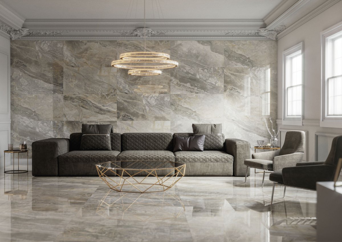 Современные полы в гостиной