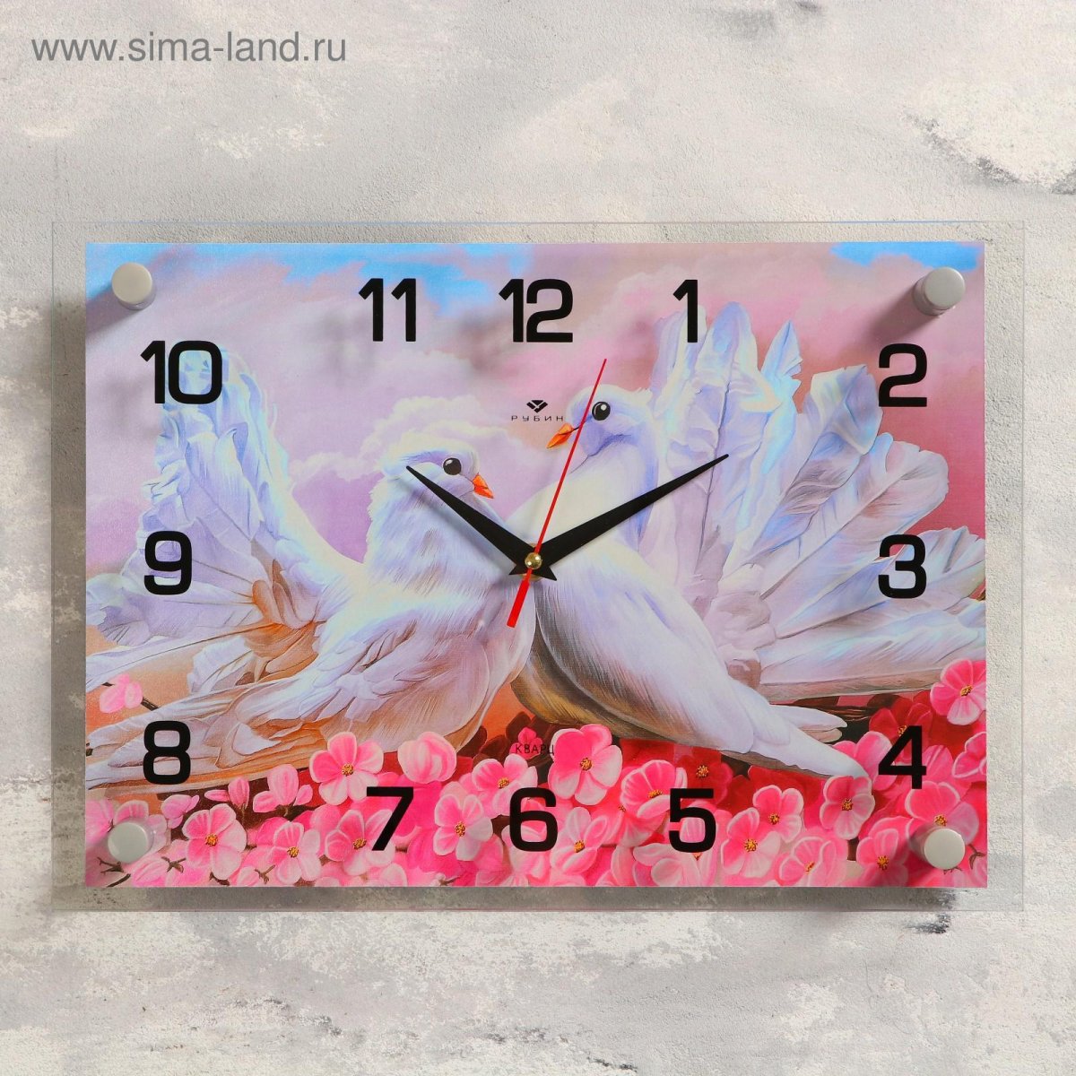 Часы настенные прямоугольные