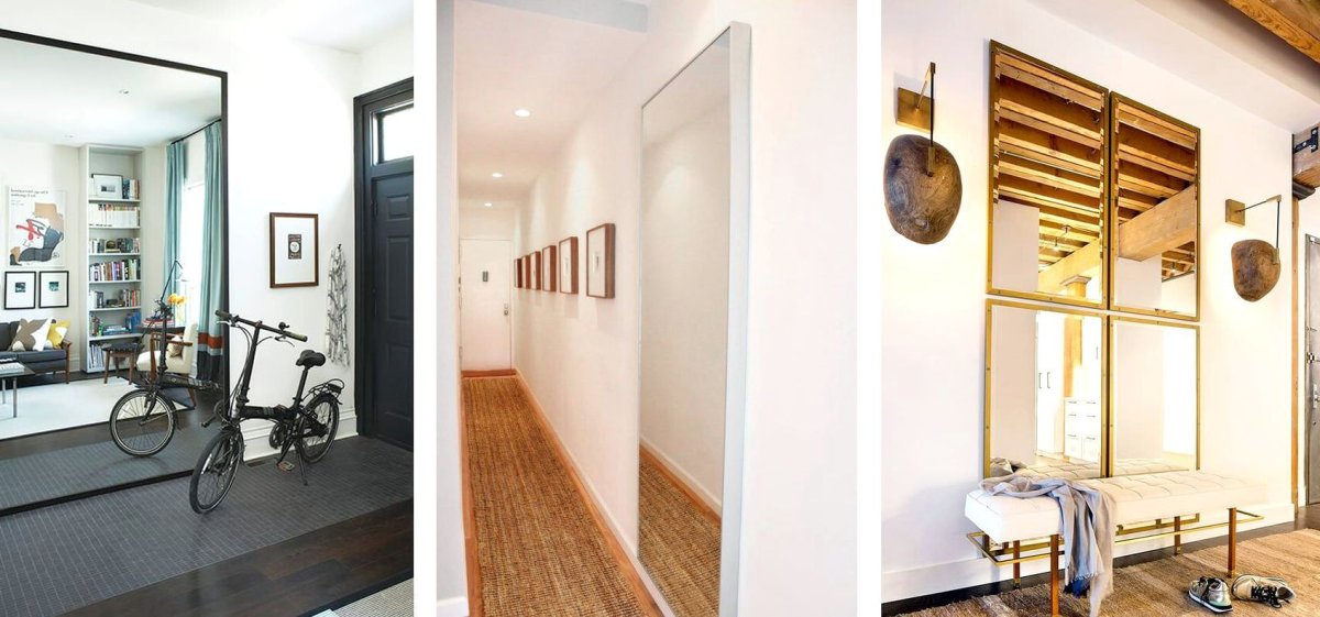 Зеркала в коридоре для увеличения пространства