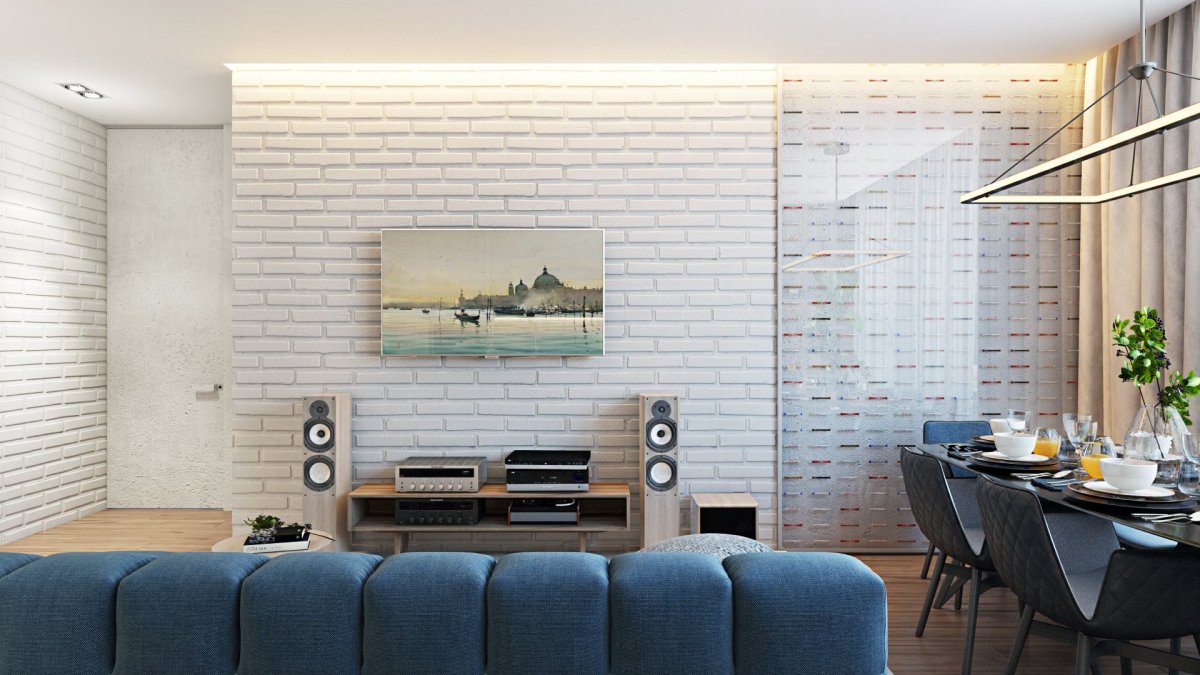 Декоративная штукатурка в скандинавском стиле