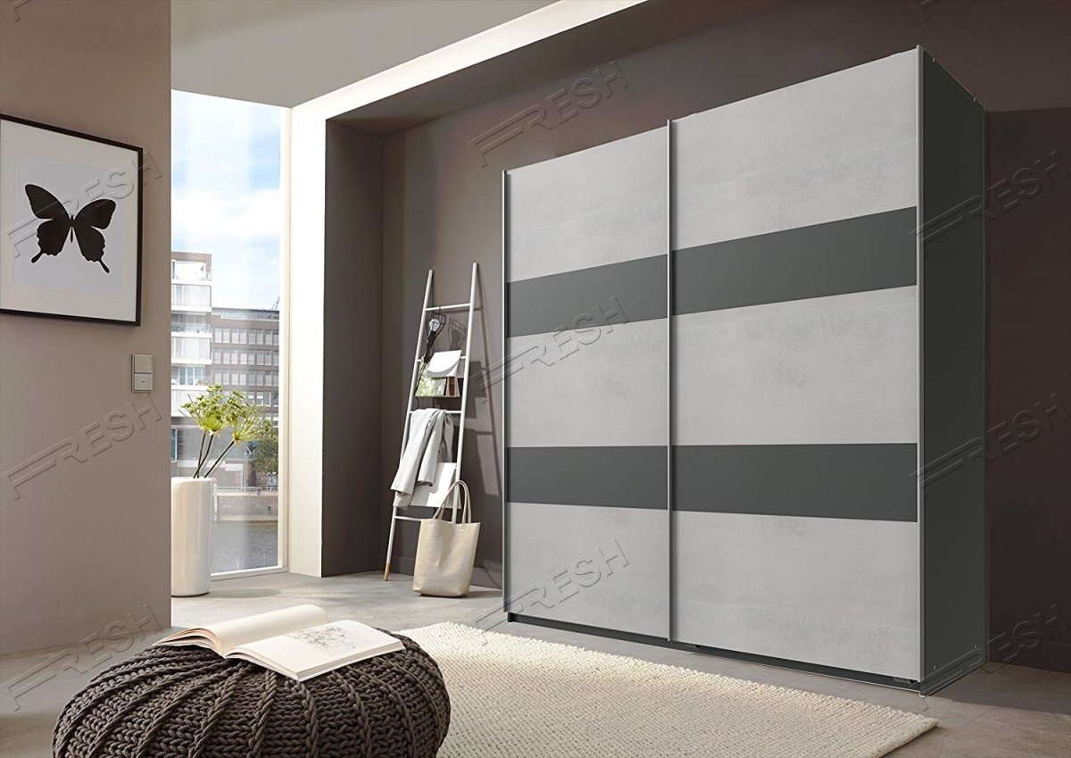 Шкаф черно белый глянец