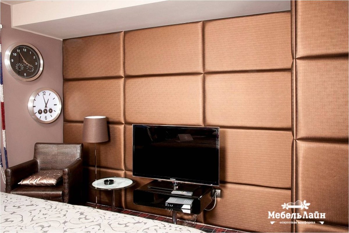 Мягкая панель на стену хаки