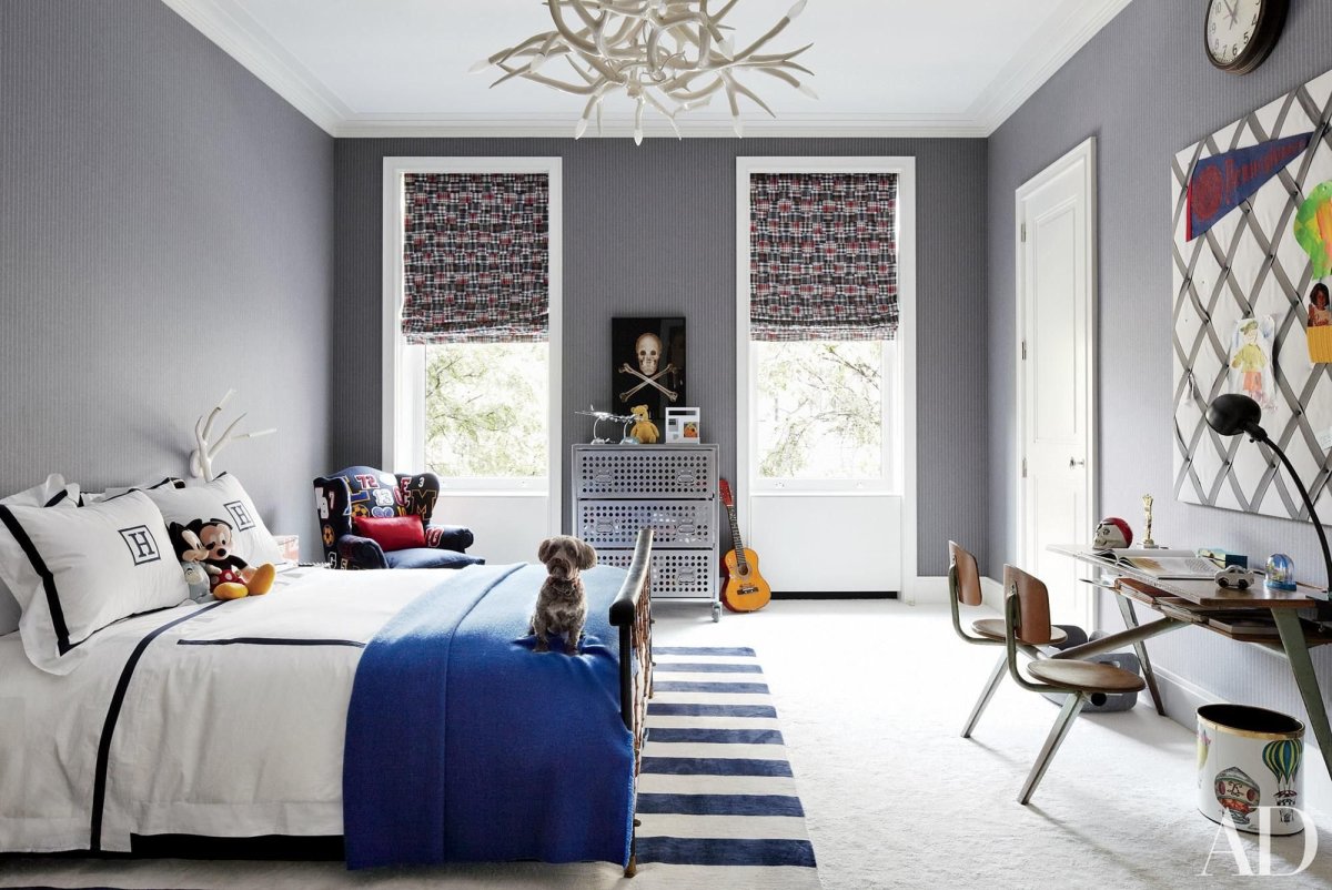 Красивые серые комнаты для подростков