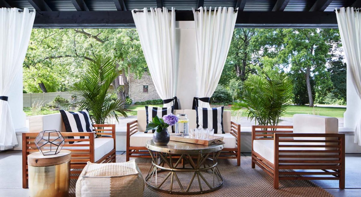 Летний декор террасы