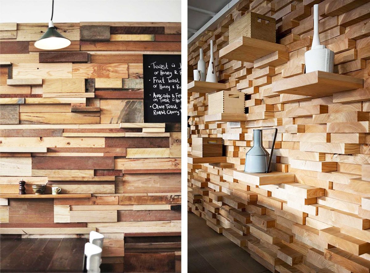 Старые доски в интерьере