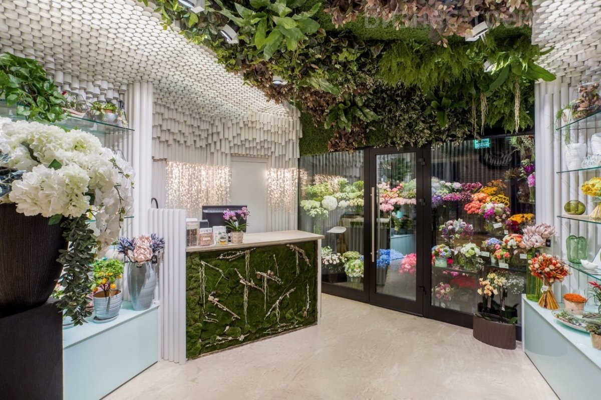 Интерьер цветочного магазина