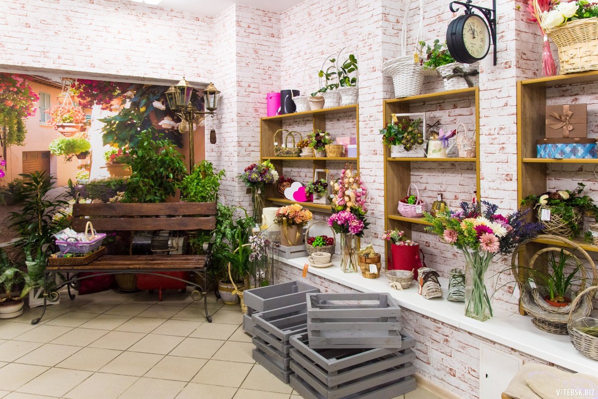 Интерьер цветочного магазина