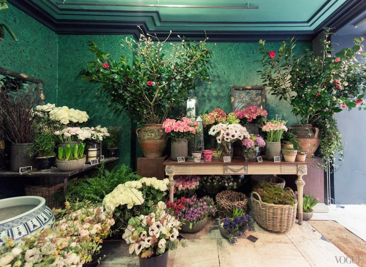Интерьер цветочного магазина