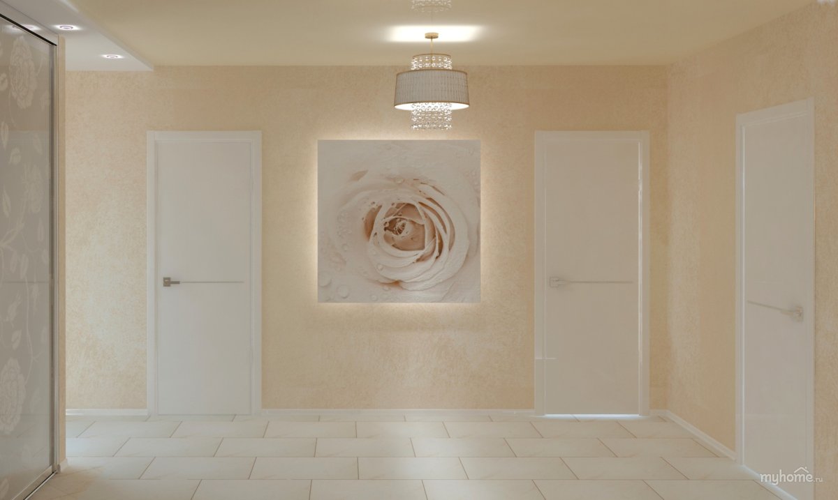 Декоративная штукатурка для стен в светлых тонах