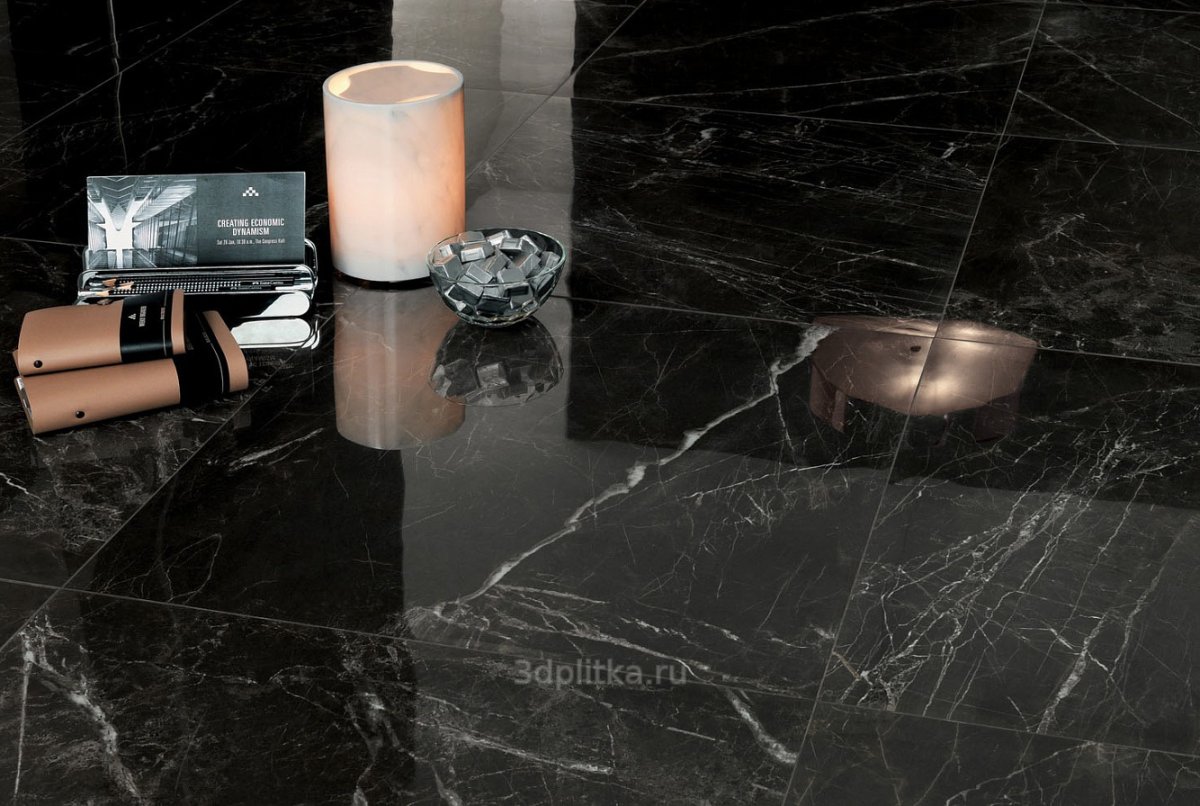 Керамогранит Atlas Concorde Marvel Pro Noir St. Laurent Matt матовый