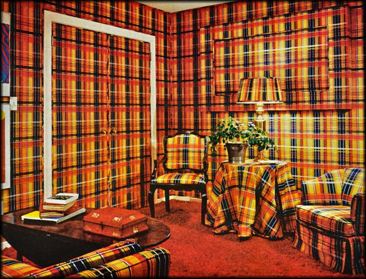 Ковер в шотландском стиле