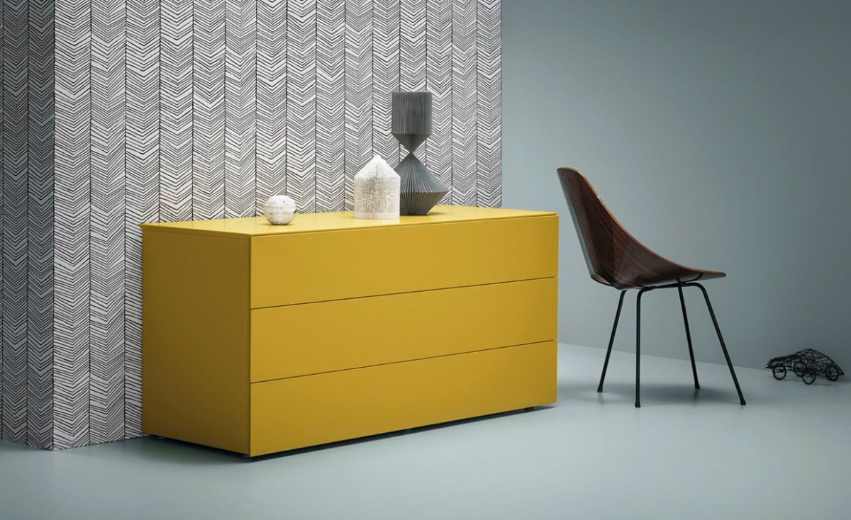 Тумба ХЕМНЭС икеа желтая