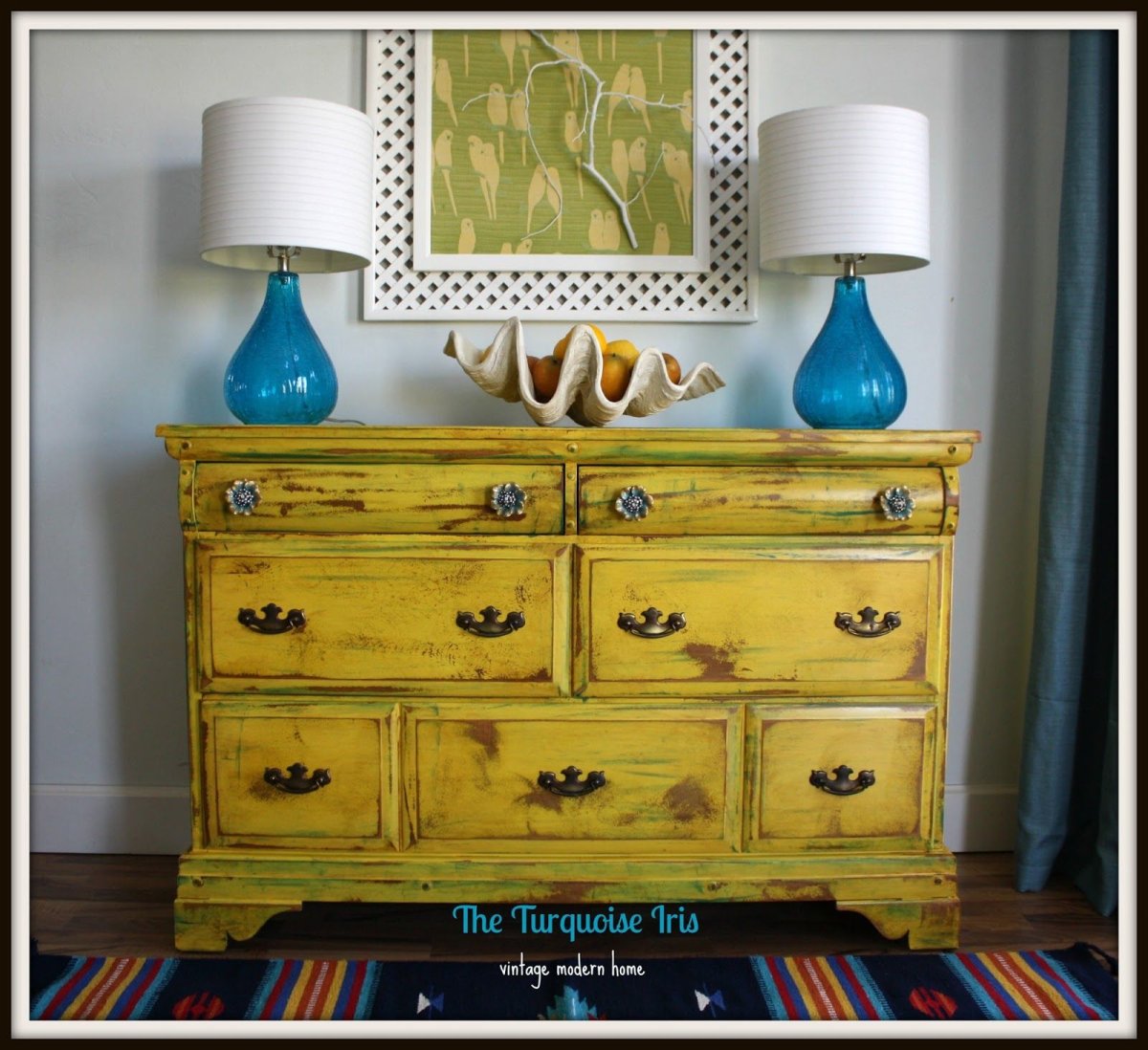 Комод ХЕМНЭС желтый