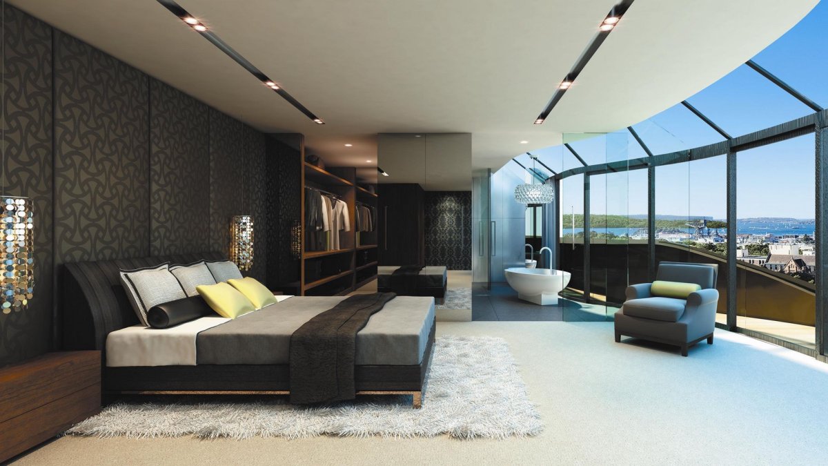 Роскошная спальня в современном стиле