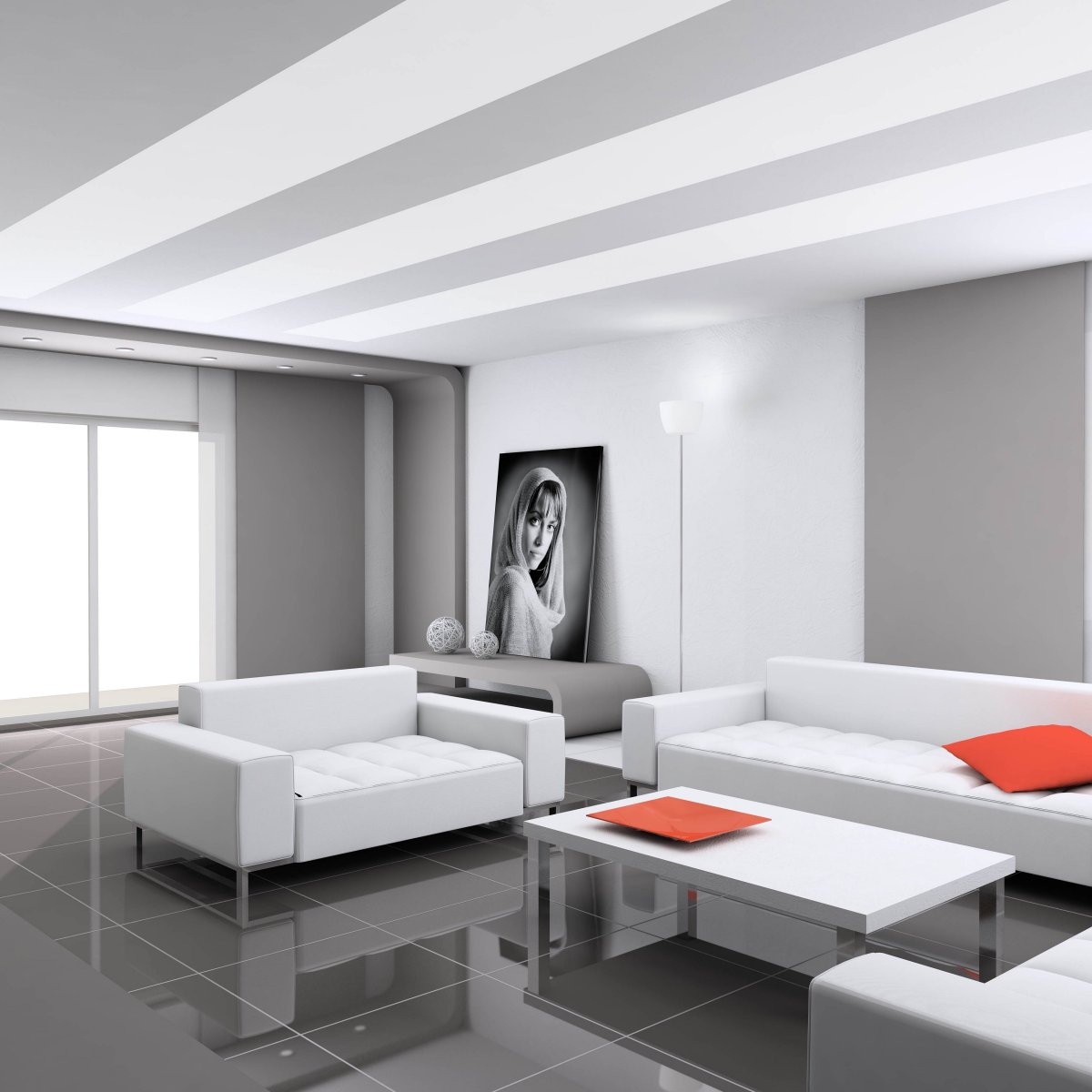 Белый интерьер