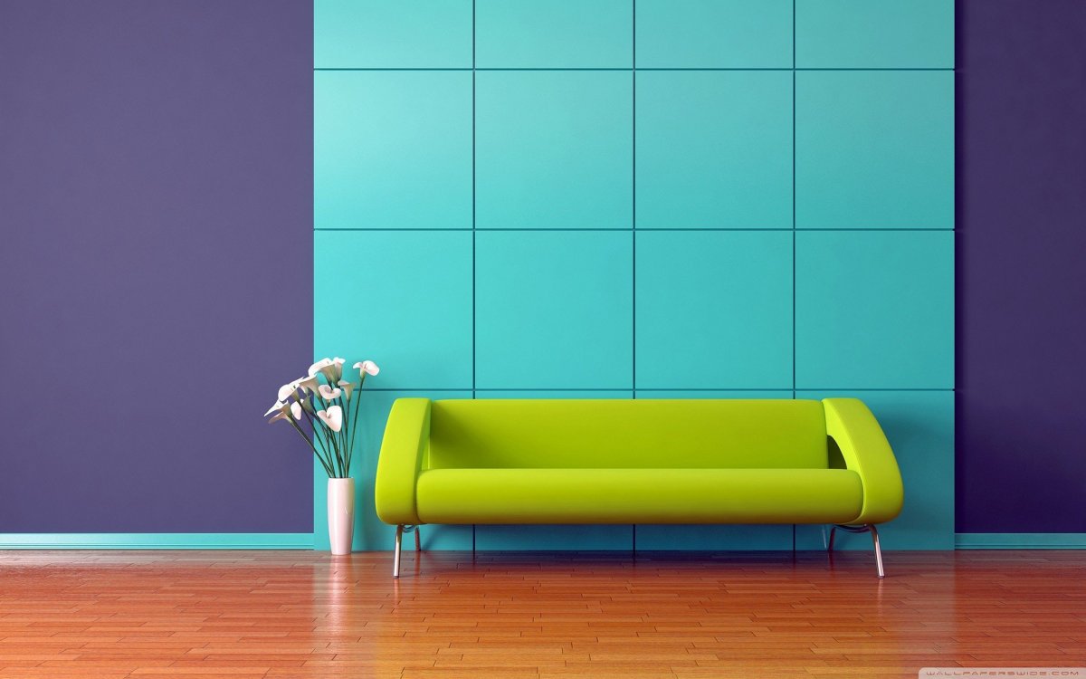 Разноцветные стены