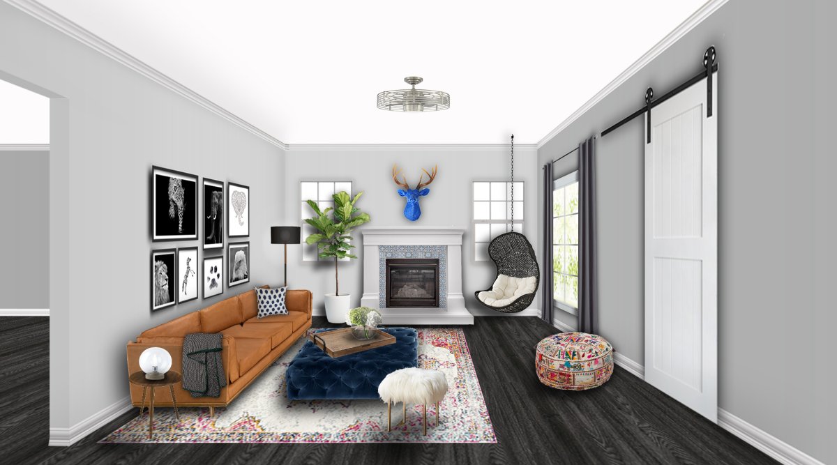 Визуализация интерьера в фотошопе