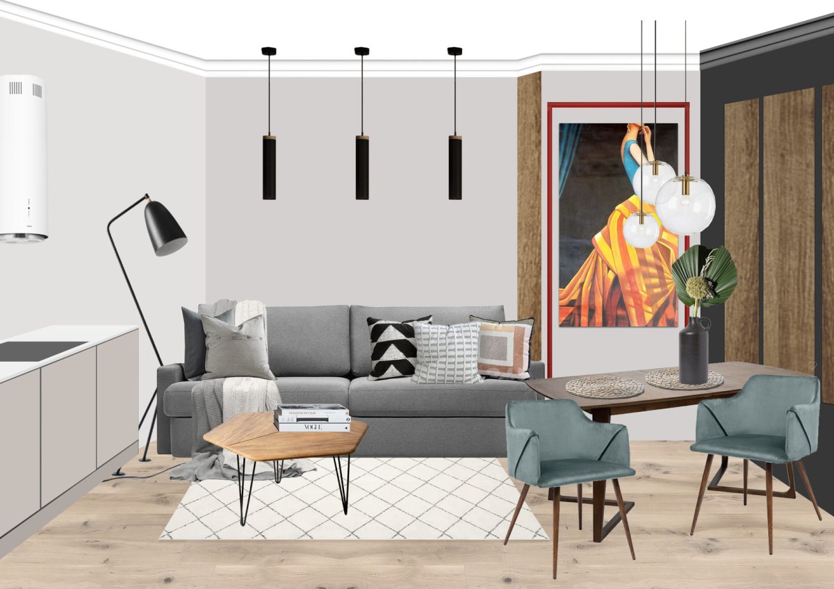 Дизайнерские коллажи интерьера