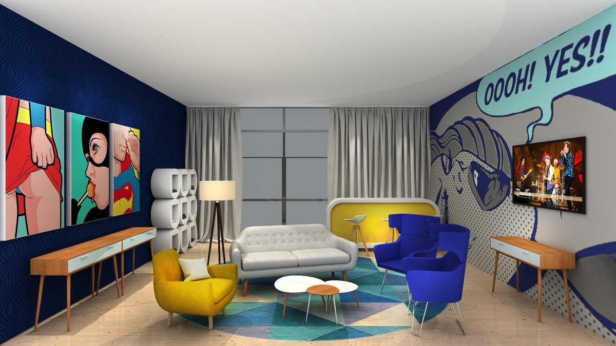 Поп-арт в интерьере