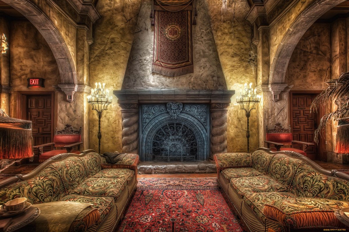 Замок Драхенбург Германия внутри