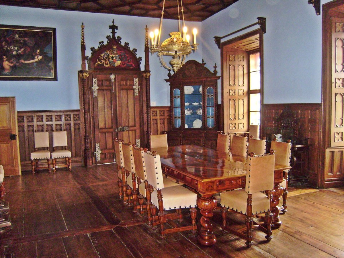 Замок Хивер Англия внутри комнаты