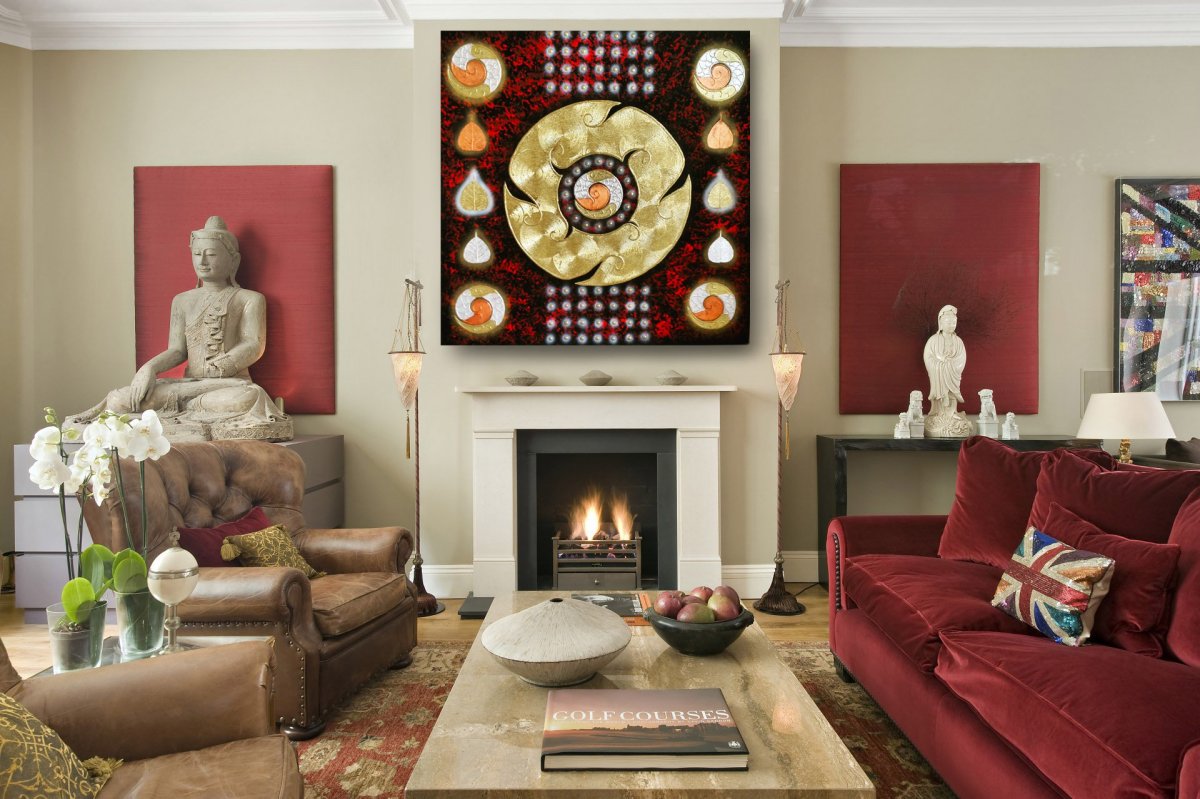 Сочетание цвета марсала в интерьере