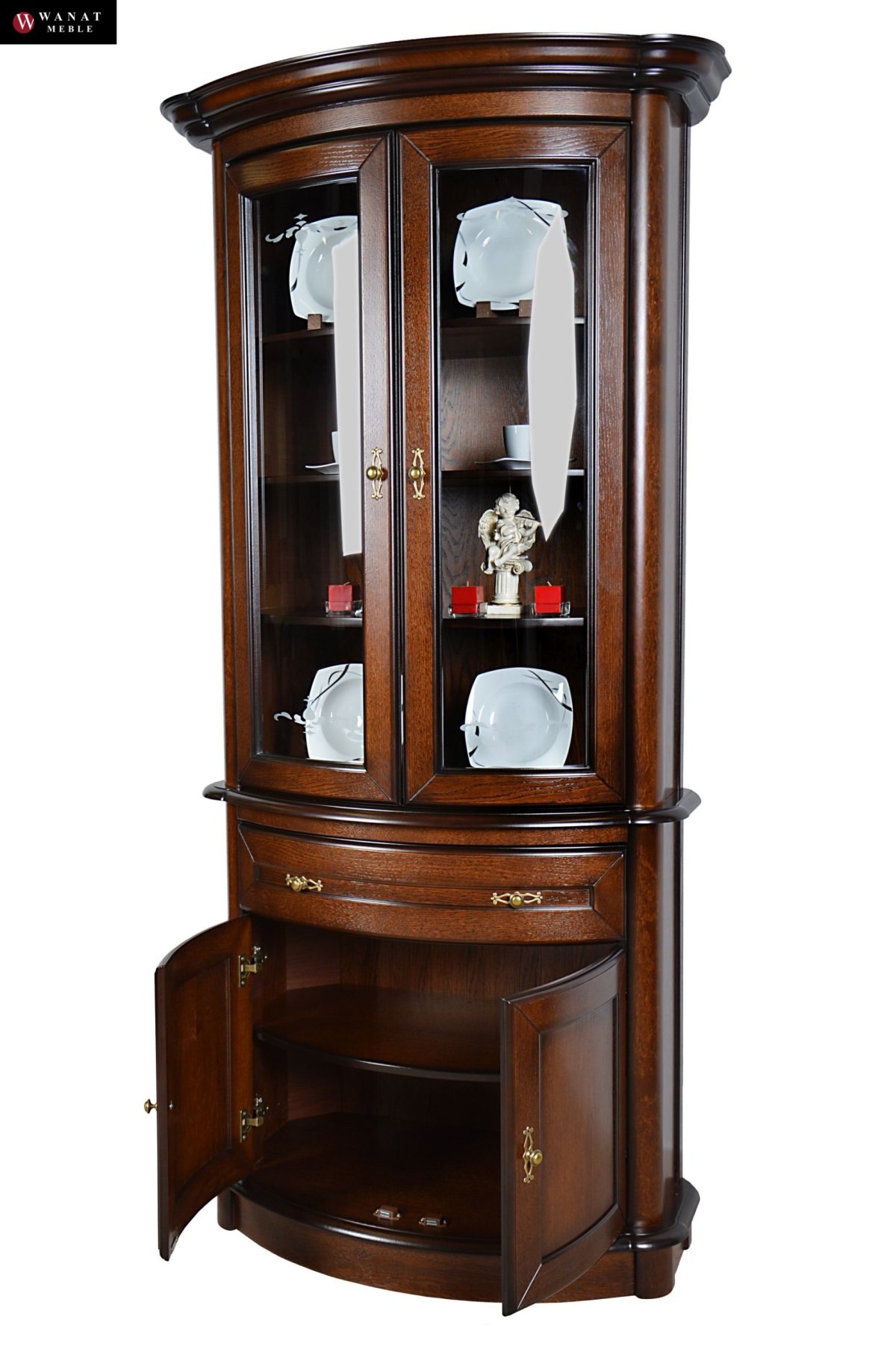 Угловая горка для посуды