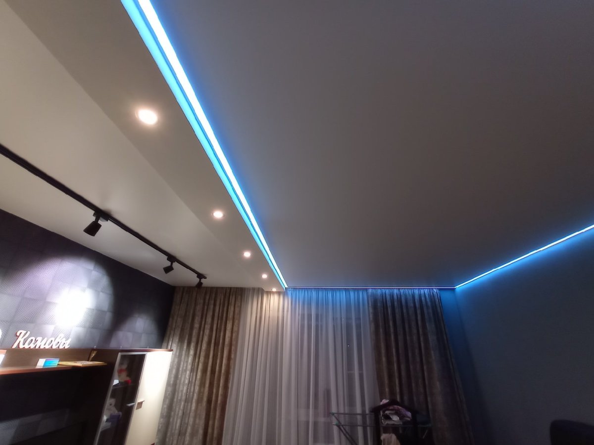 Диодная подсветка штор